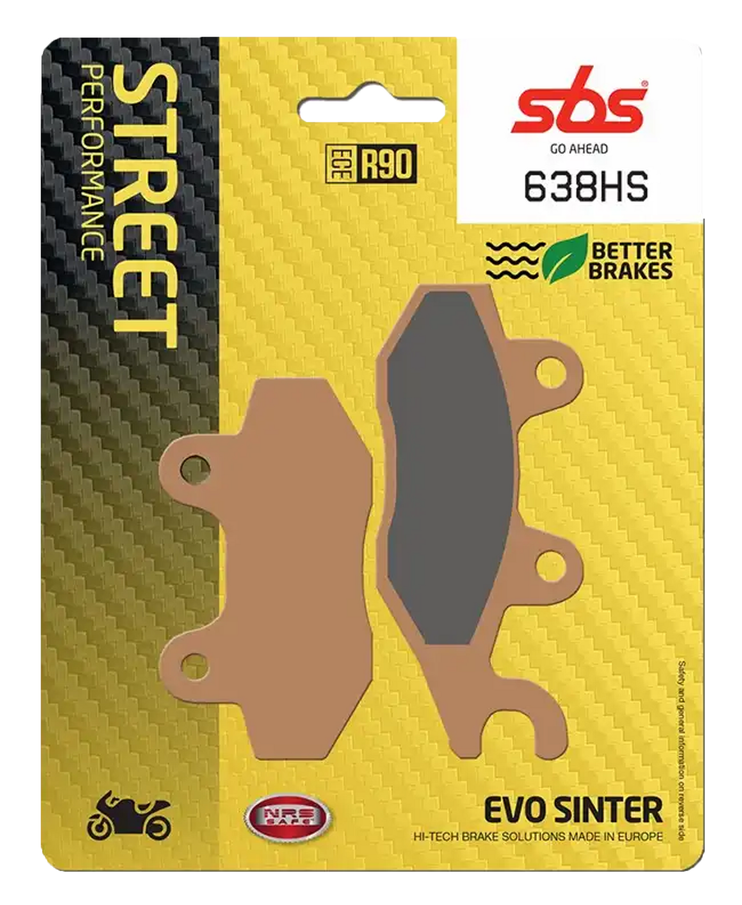 638HS, Pastilla frontal, Sinterizado