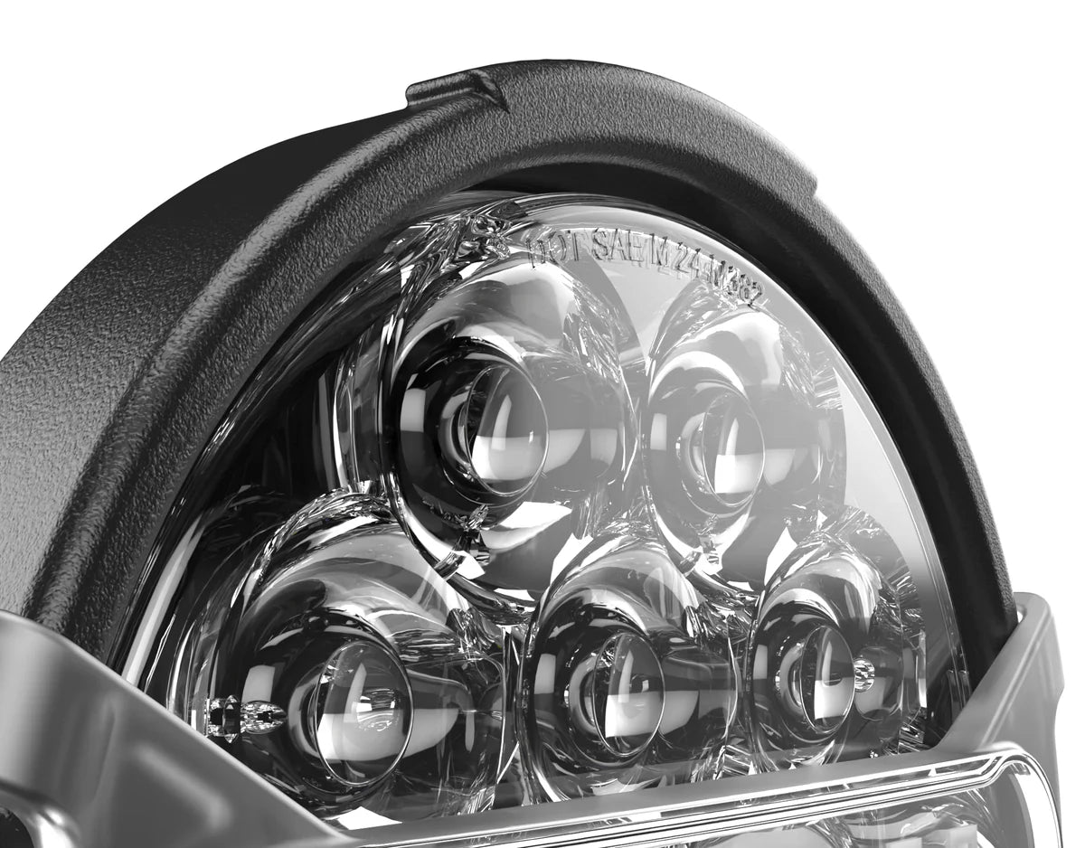 Faros LED para motocicleta D14 Destroyer - Ajuste universal redondo de 6.75"