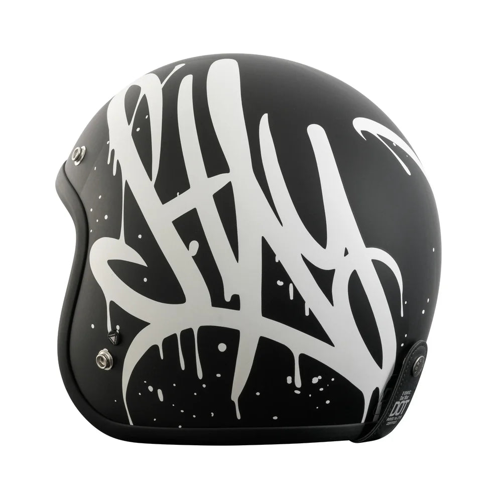 Casco Torc 3/4 Del Mar Wild One Negro