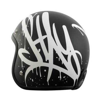 Casco Torc 3/4 Del Mar Wild One Negro