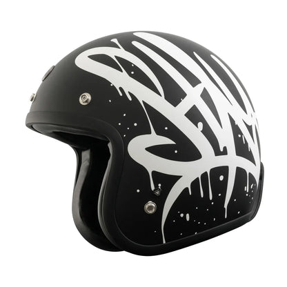 Casco Torc 3/4 Del Mar Wild One Negro