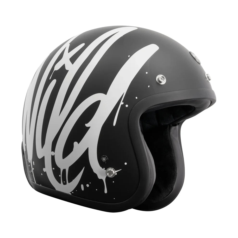 Casco Torc 3/4 Del Mar Wild One Negro
