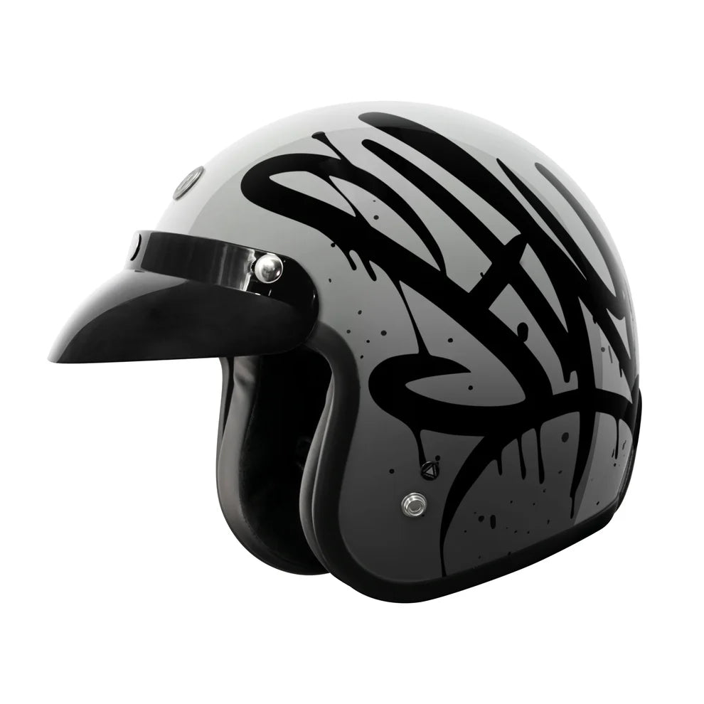 Casco Torc 3/4 Del Mar Wild One Gris
