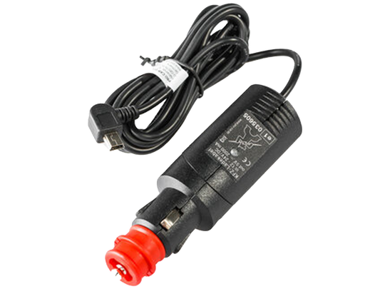 Cargador mini USB Con enchufe de autos. Cable 180 cm. 2.000 mA. 12V.