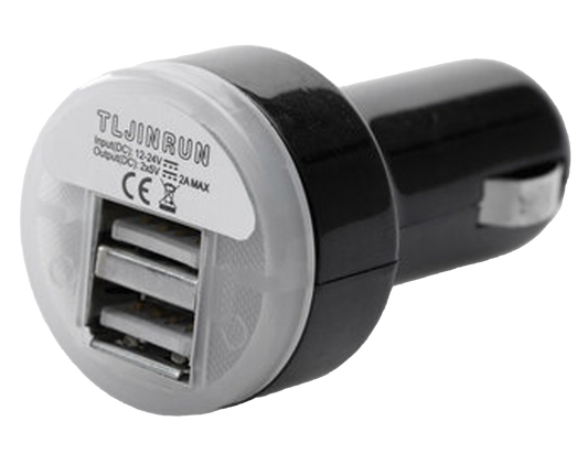 Doble-USB Adaptador para toma de mechero 12V. 2.000 mA.