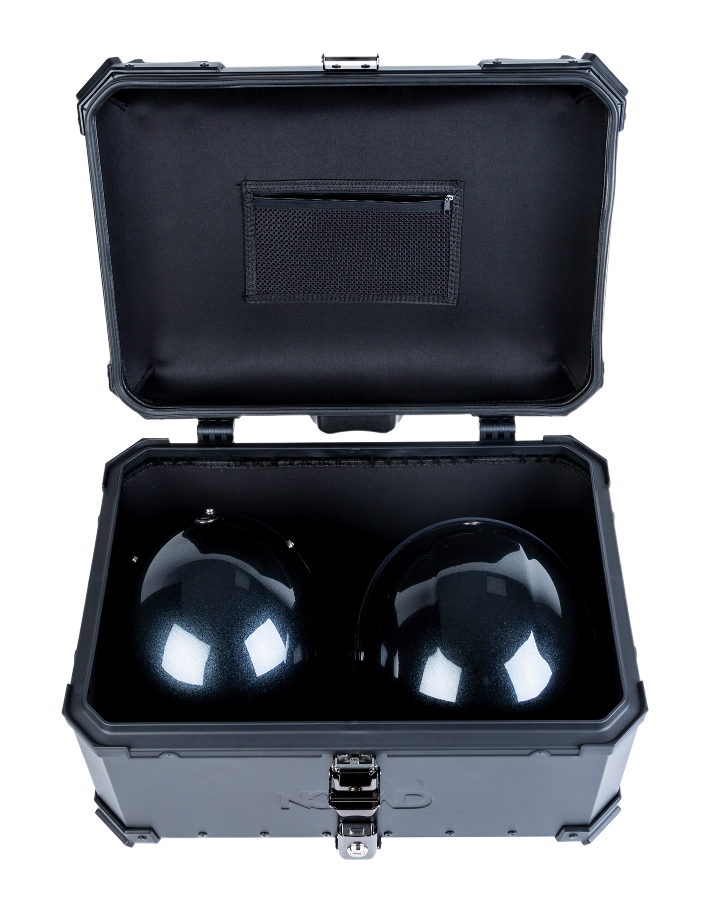 Top Case NOMAD. 65 litros. Capacidad 2 Cascos. (Incluye Respaldo y Base)