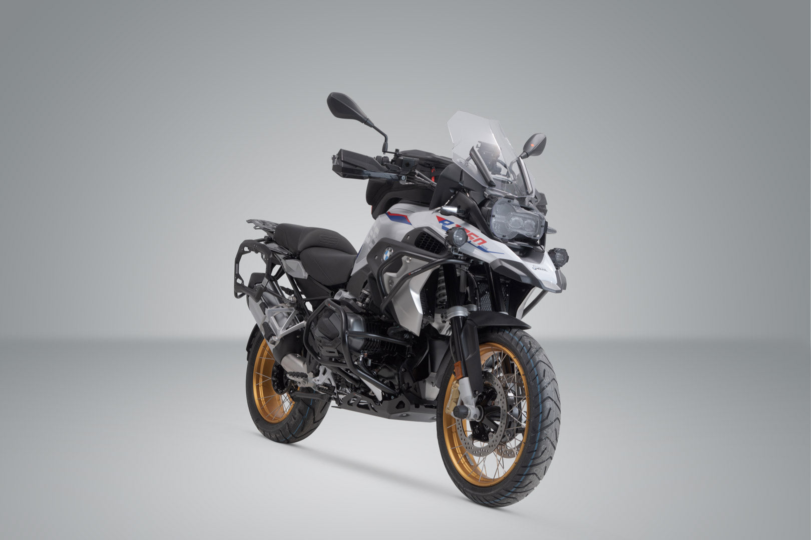SW-MOTECH Soporte lateral PRO Negro. BMW R1200GS (12-18) R1250GS (18-).
