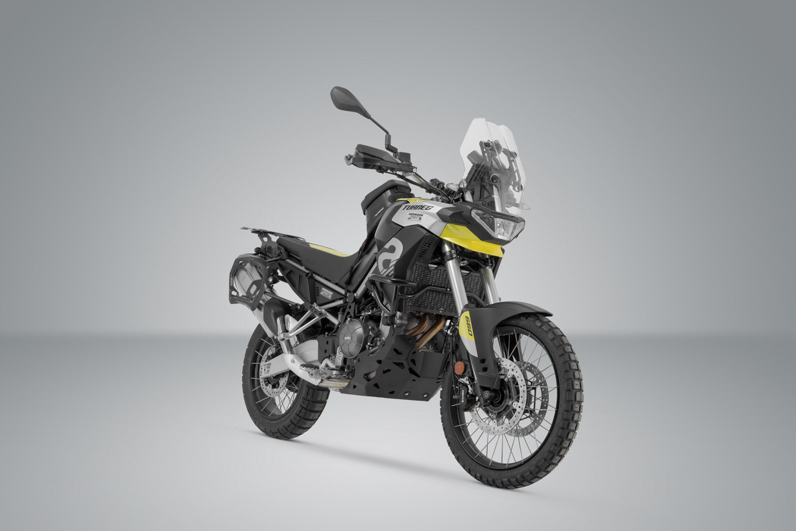 SW-MOTECH Soporte lateral PRO Negro. Aprilia Tuareg 660 (21-) / Rally (24-).