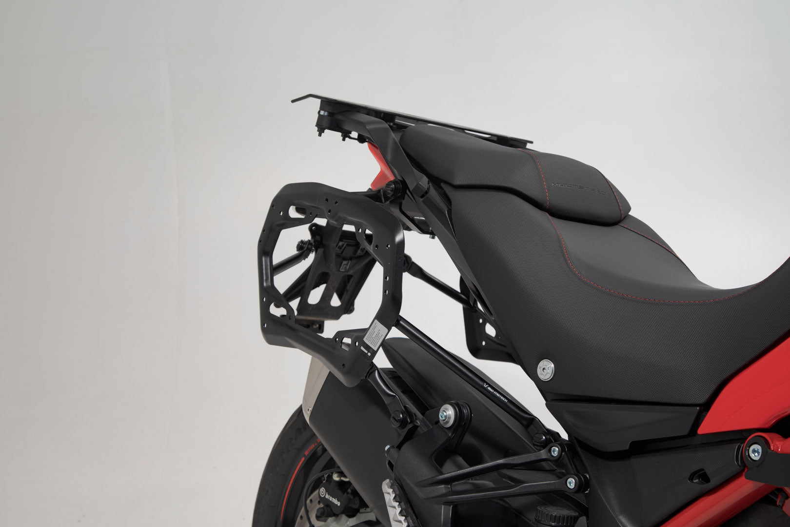 SW-MOTECH Soporte lateral PRO Negro. Ducati Multistrada 1200/ 1260/ 950 / V2.