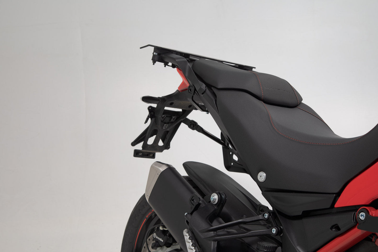 SW-MOTECH Soporte lateral PRO Negro. Ducati Multistrada 1200/ 1260/ 950 / V2.