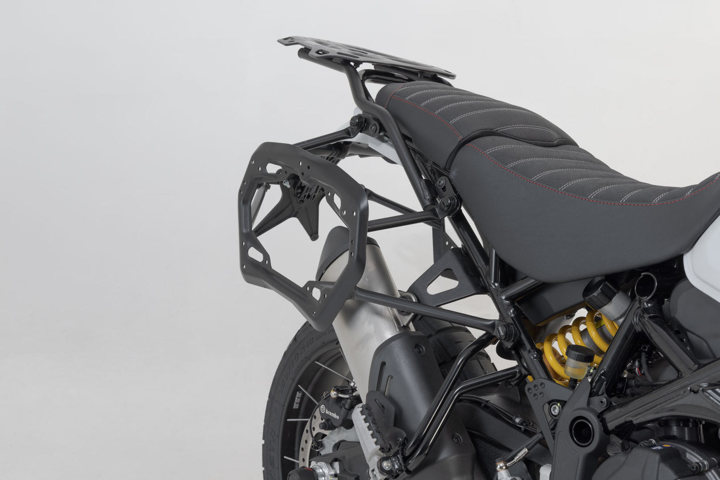 SW-MOTECH Soporte lateral PRO Negro. Ducati DesertX (22-) / Rally (23-).
