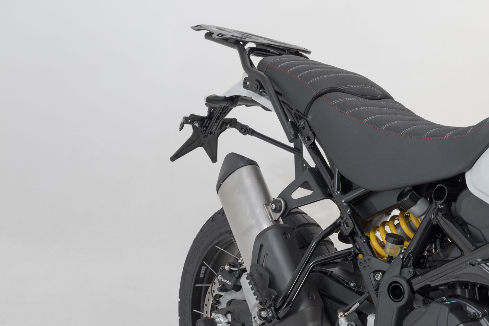 SW-MOTECH Soporte lateral PRO modelo de EE. UU. Negro. Ducati DesertX (22-) / Rally (23-).