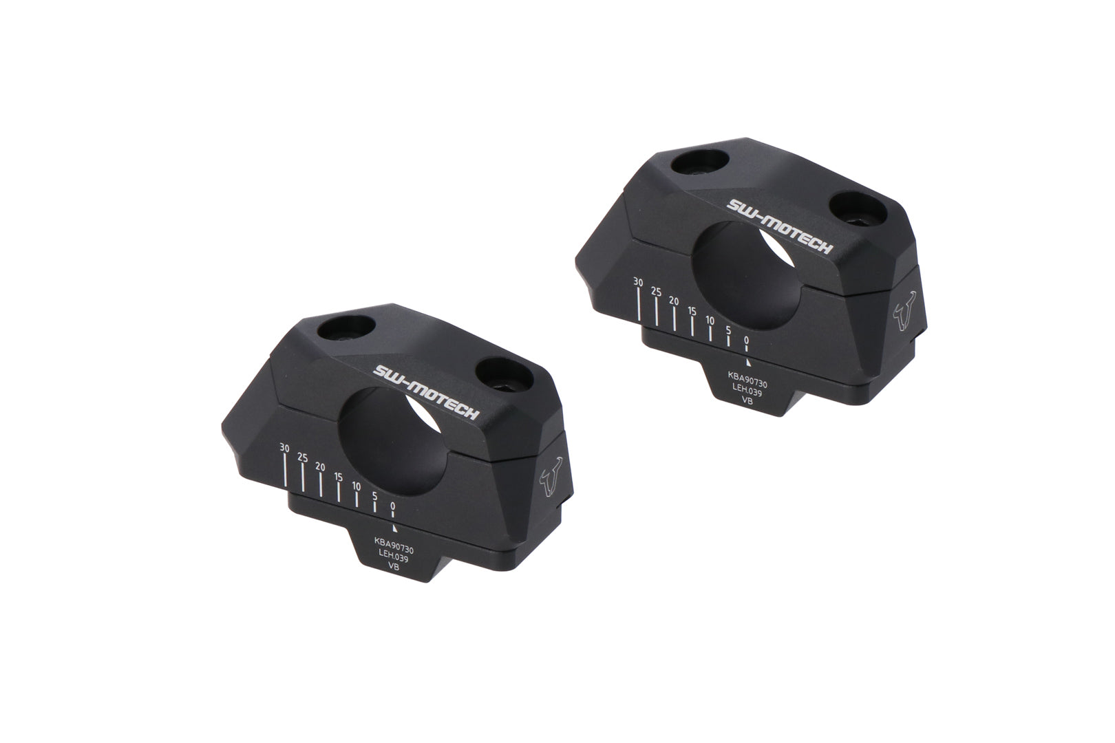 SW-MOTECH Acercador de manillar variable para Ø28 H=28mm. Colocación de 5/10/15/20/25/30 mm. Negro