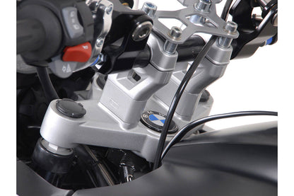 SW-MOTECH Elevador de manillar h=30 mm. Plateado. BMW R 1200 GS (08-).