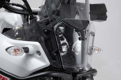 SW-MOTECH Protector de luces delanteras Soporte con panel de PVC. Yamaha Ténéré 700 (19-).
