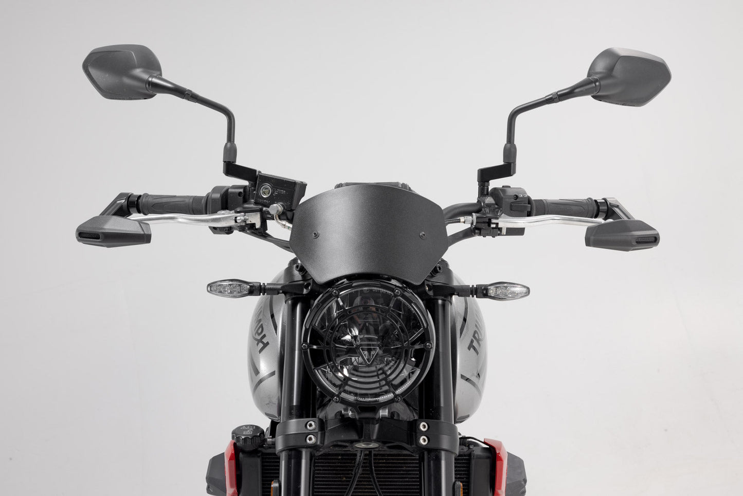 SW-MOTECH Protectores de maneta con deflector de aire Negro. Para modelos KTM / Triumph.
