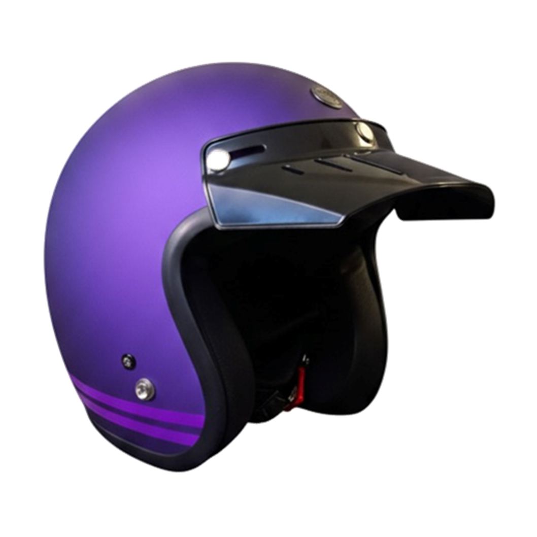 Casco Torc 3/4 Del Mar Morado Iridicente