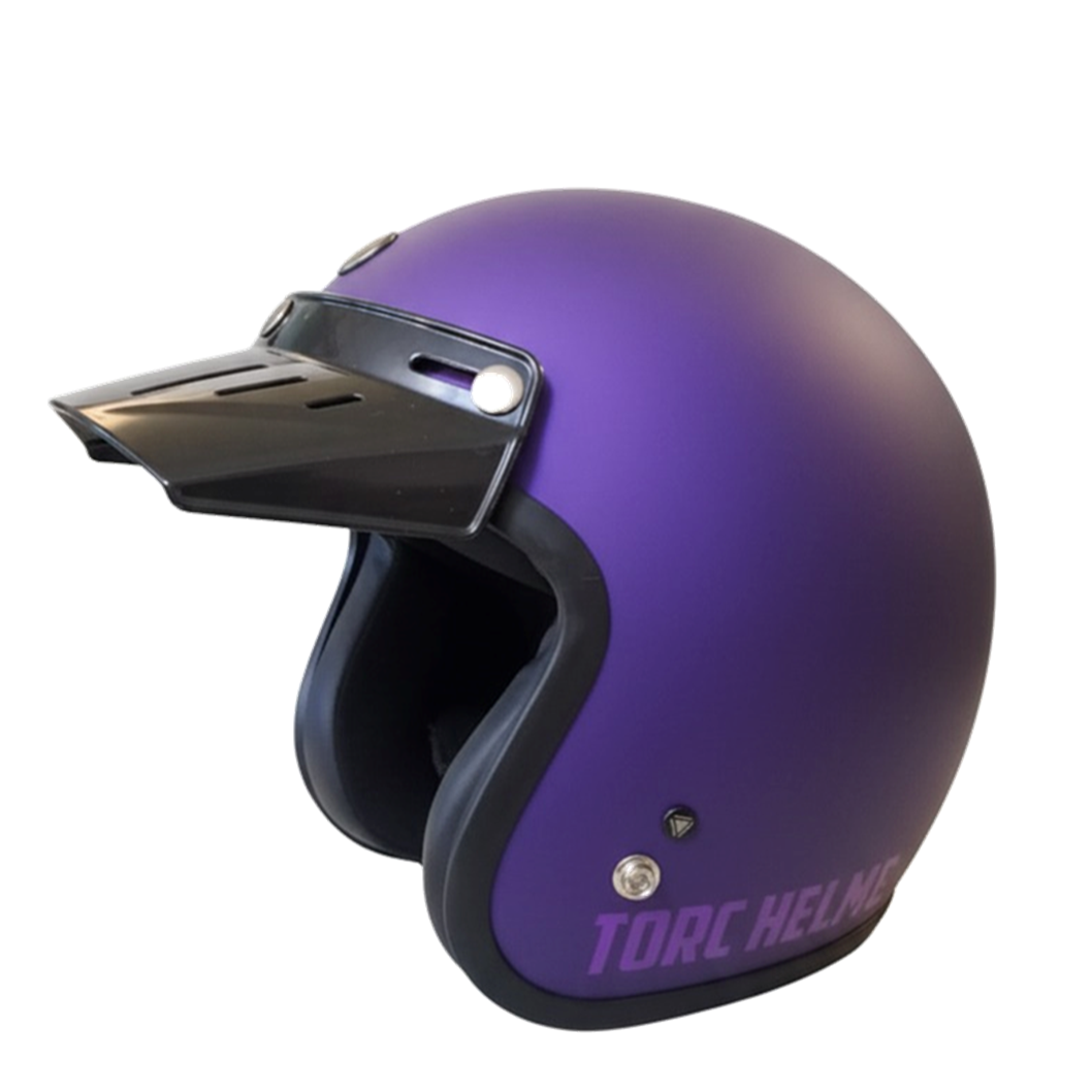 Casco Torc 3/4 Del Mar Morado Iridicente