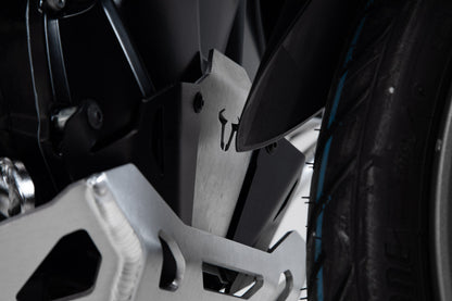 SW-MOTECH Extensión delantera de protector de motor Negro/plateado. BMW R1200 (12-18) R1250 (18-).
