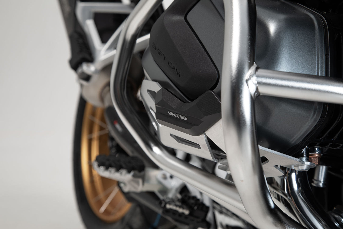 SW-MOTECH Protección de cilindro Negro/Plata. BMW R 1250 GS R 1250 R.