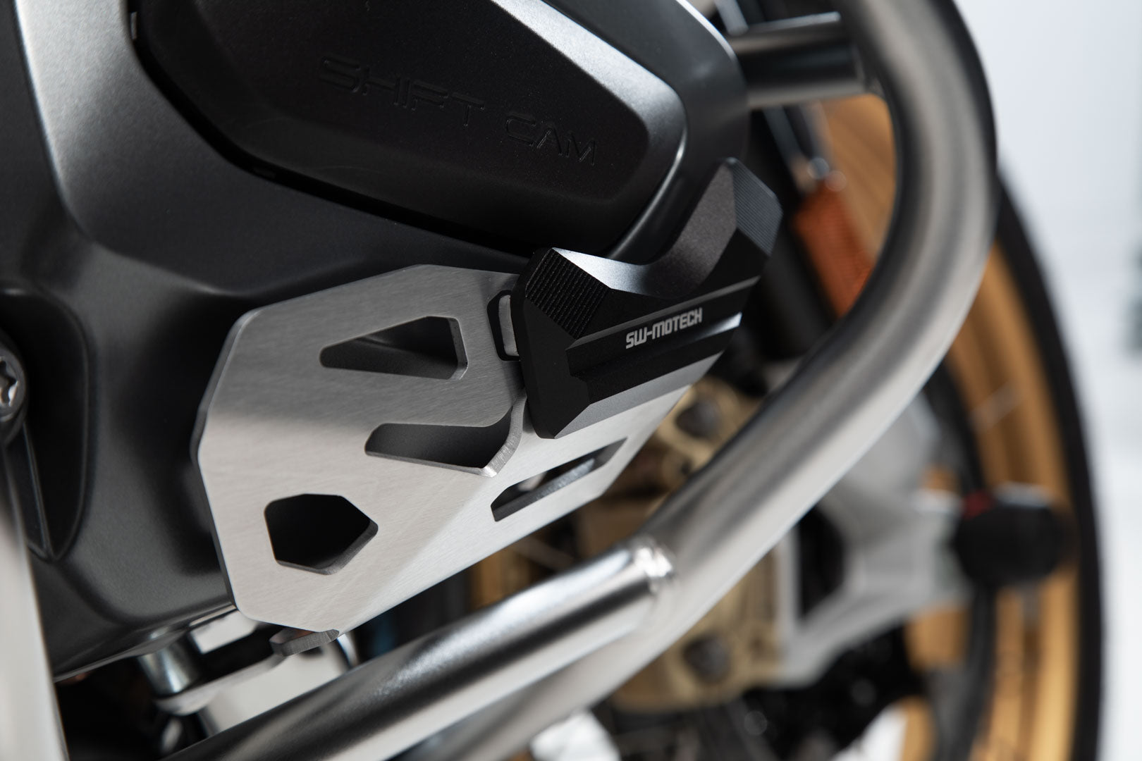 SW-MOTECH Protección de cilindro Negro/Plata. BMW R 1250 GS R 1250 R.