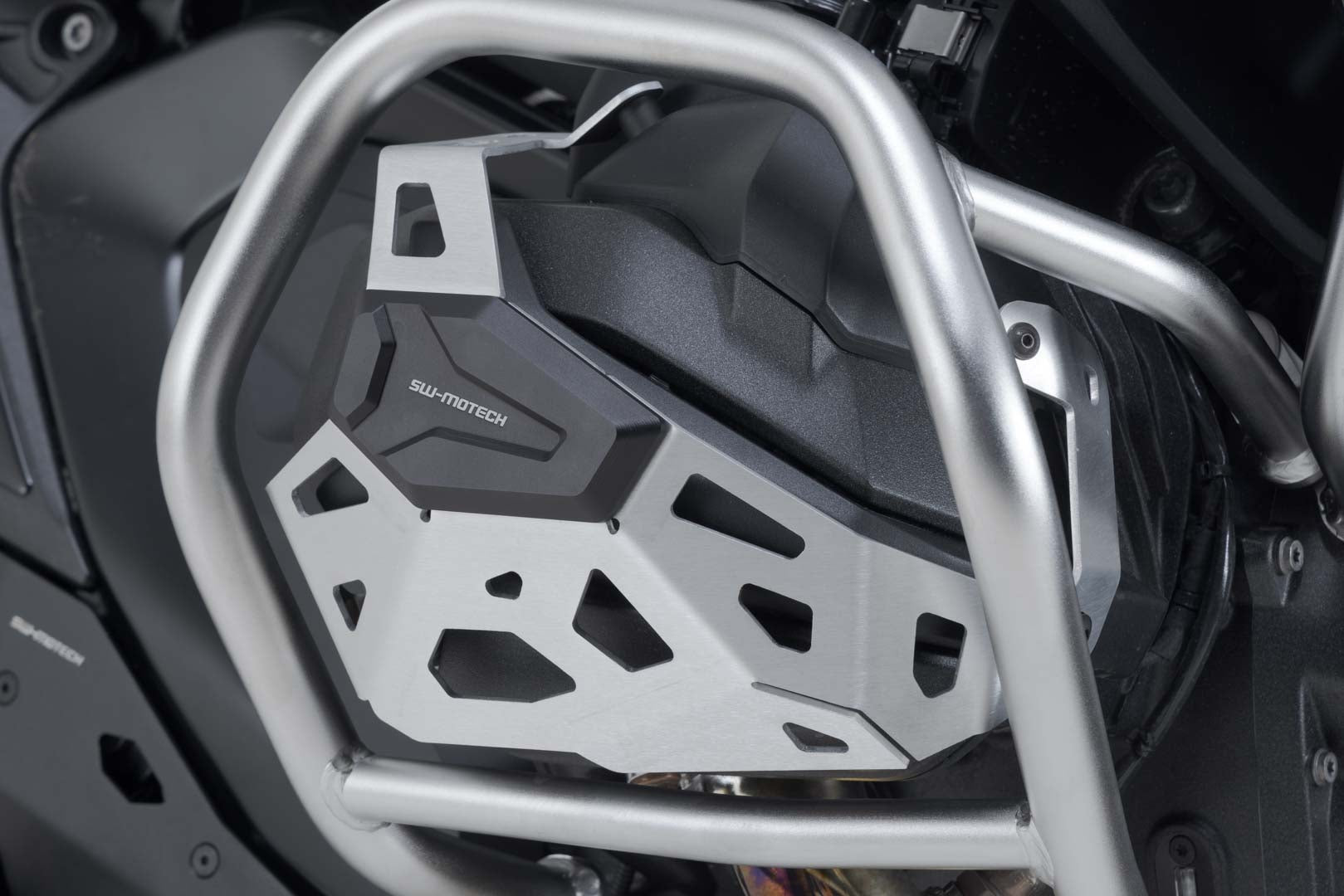 SW-MOTECH Protector de los cilindros Negro/plateado. BMW R 1300 GS R 1300 R/RS.