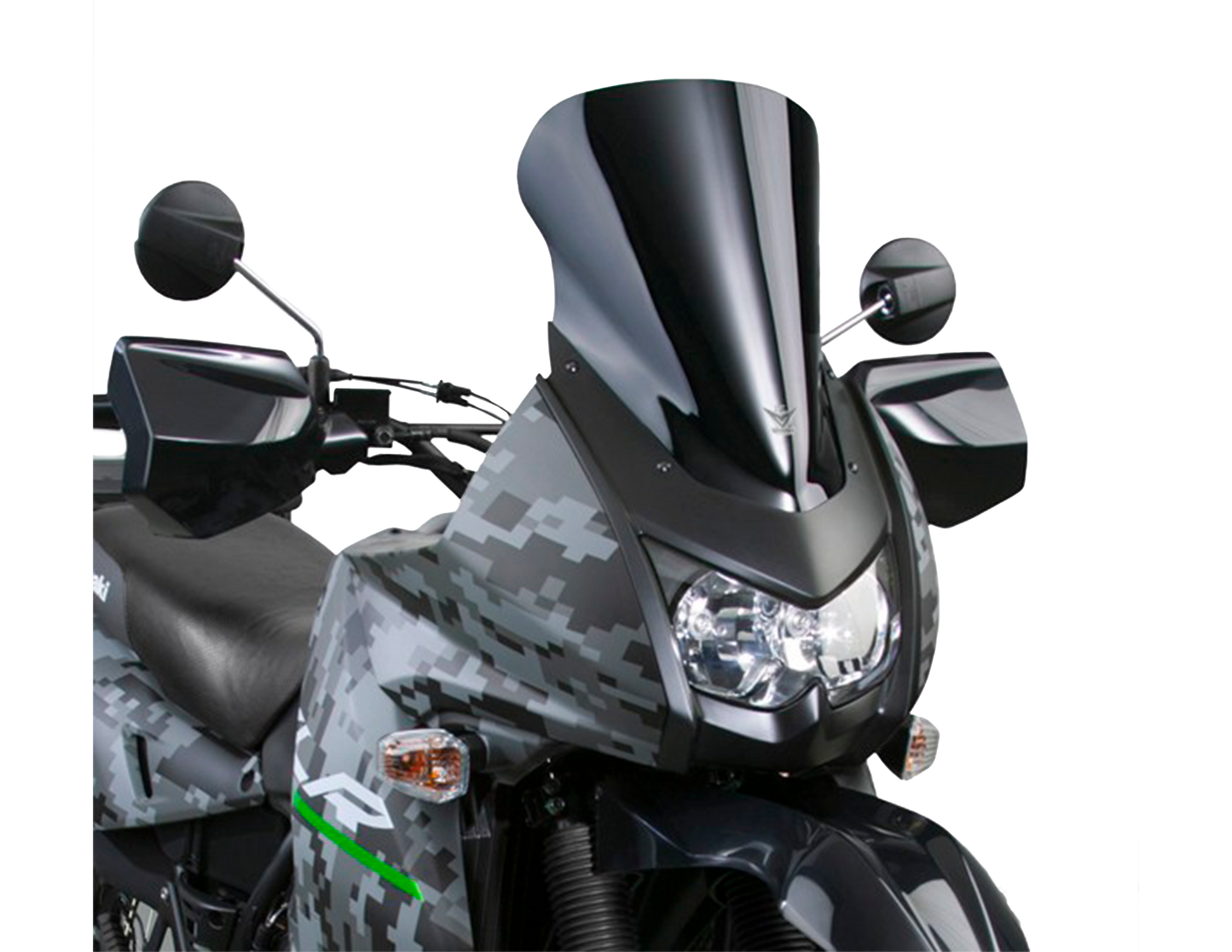 Vstream Parabrisas gris obscuro, 95% tintado Kawasaki KLR 650