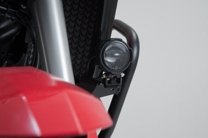 SW-MOTECH Soporte para faros Negro. Honda CRF1000L/CRF1100L con prot. lateral.