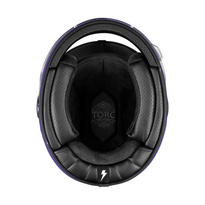Casco Torc T1 Newport Cali Morado Iridicente