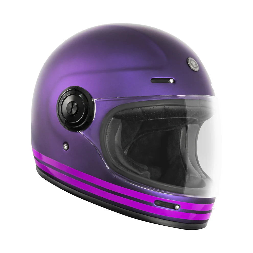 Casco Torc T1 Newport Cali Morado Iridicente