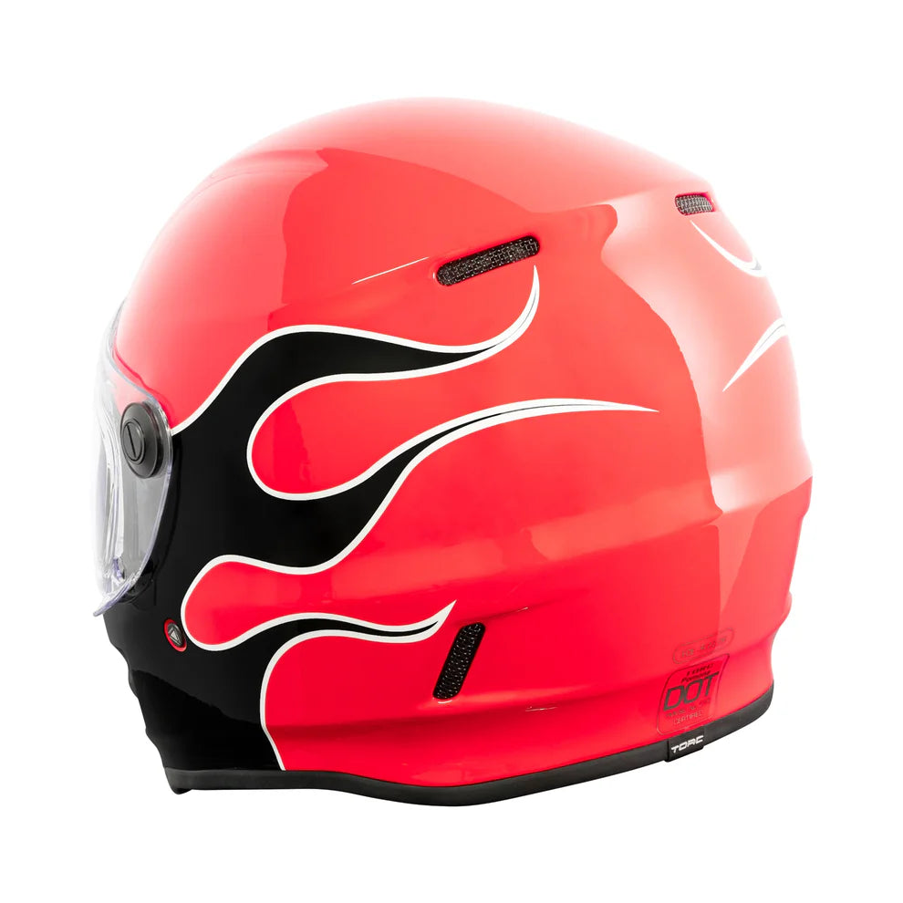 Casco Torc Pomona Fuego Rojo/Negro