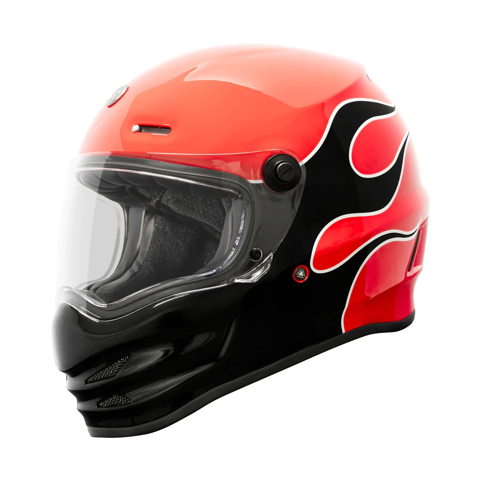 Casco Torc Pomona Fuego Rojo/Negro