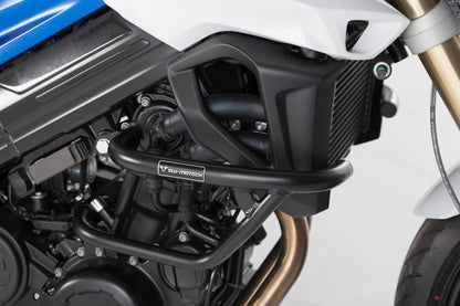 SW-MOTECH Protecciones laterales de motor Negro. BMW F 800 R (09-19) / F 800 S (04-10).