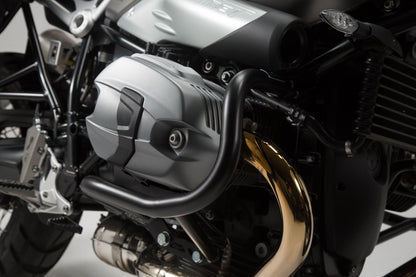 SW-MOTECH Protecciones laterales de motor Negro. Modelos BMW R nineT (14-).