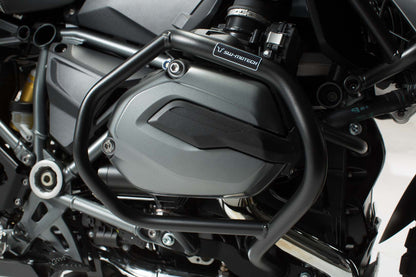 SW-MOTECH Protecciones laterales de motor Negro. BMW R 1200 GS LC (12-18) / Rallye (16-18).