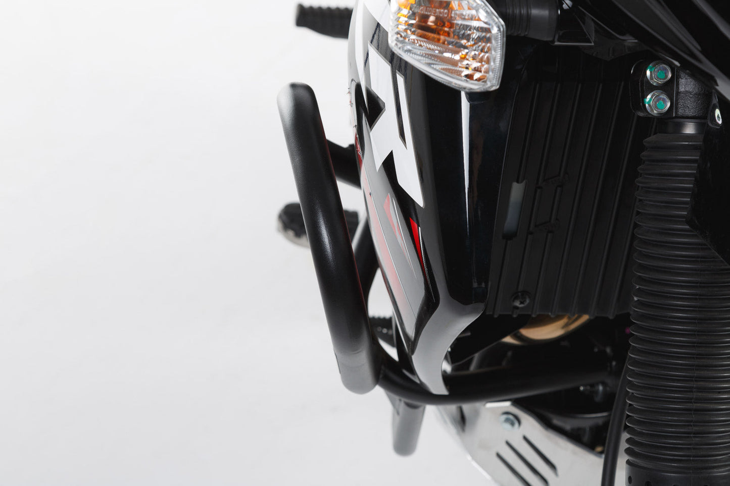 SW-MOTECH Protecciones laterales de motor Negro. Kawasaki KLR 650 (08-18).