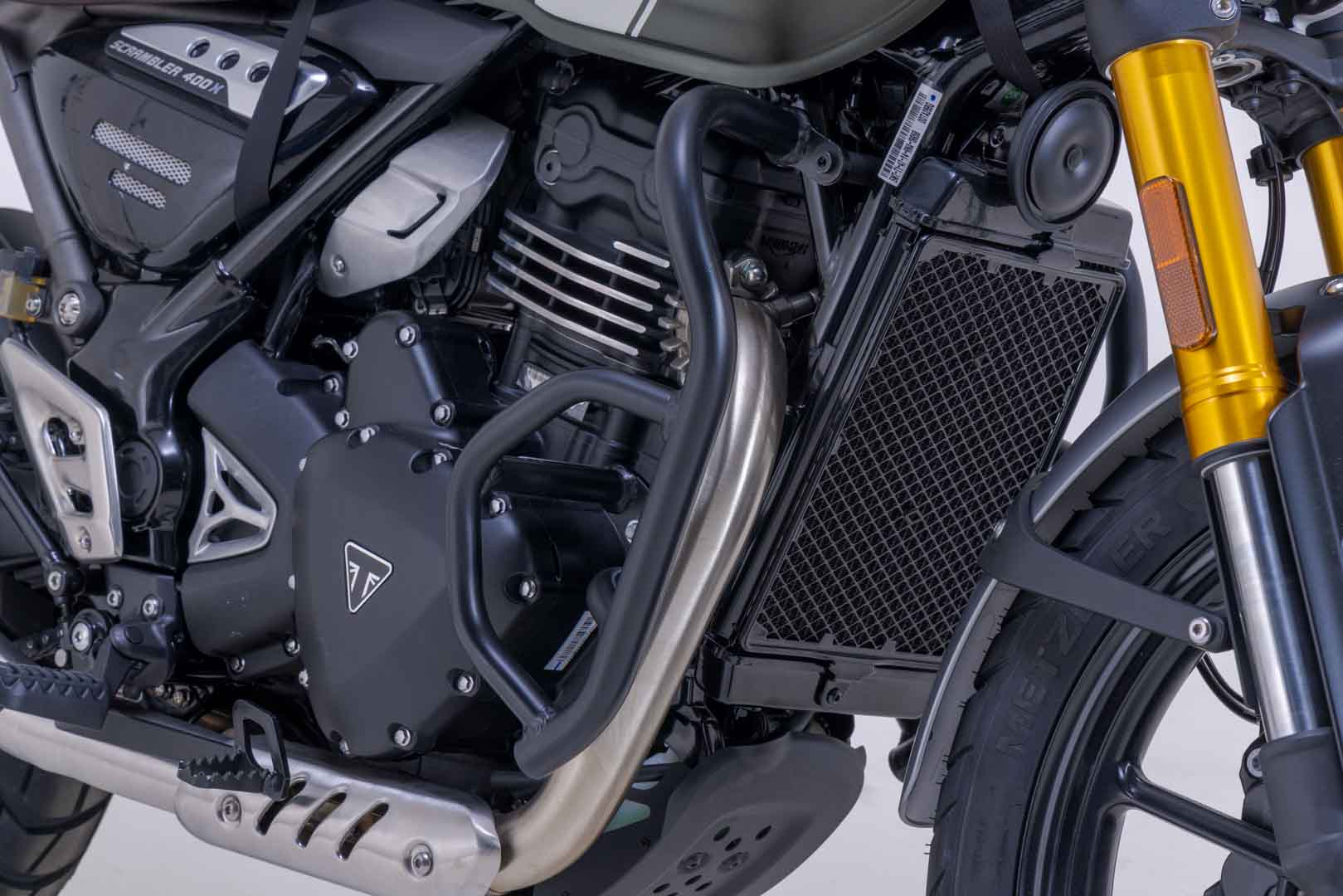 SW-MOTECH Protecciones laterales de motor Negro. Triumph Speed 400/Scrambler 400 X (23-).