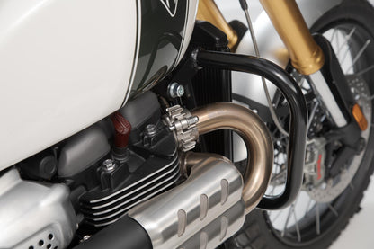 SW-MOTECH Protecciones laterales de motor Negro. Triumph Scrambler 1200 XC / XE (18-20).