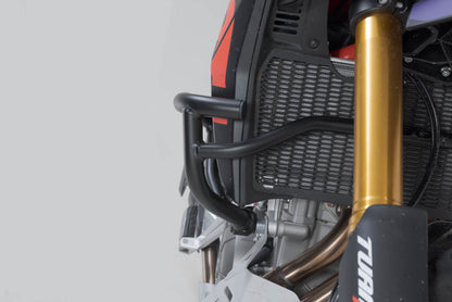 SW-MOTECH Protecciones laterales de motor Negro. Aprilia Tuareg 660 (21-) / Rally (24-).