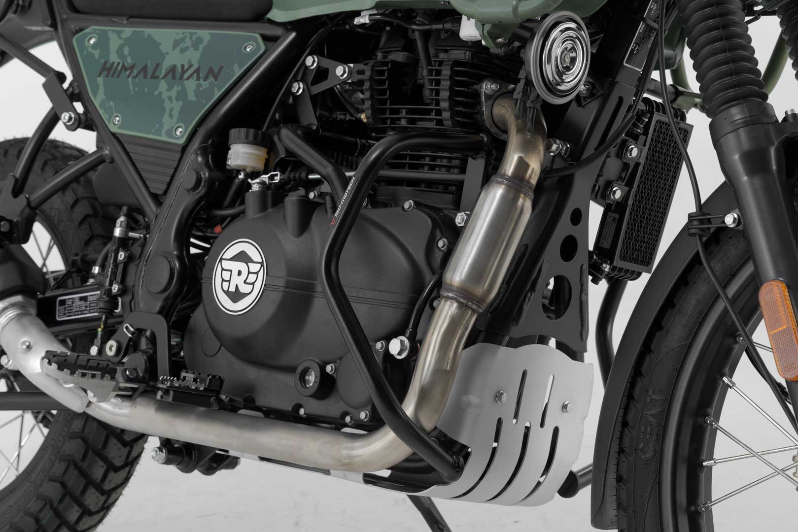 SW-MOTECH Protecciones laterales de motor Negro. Royal Enfield Himalayan (18-).