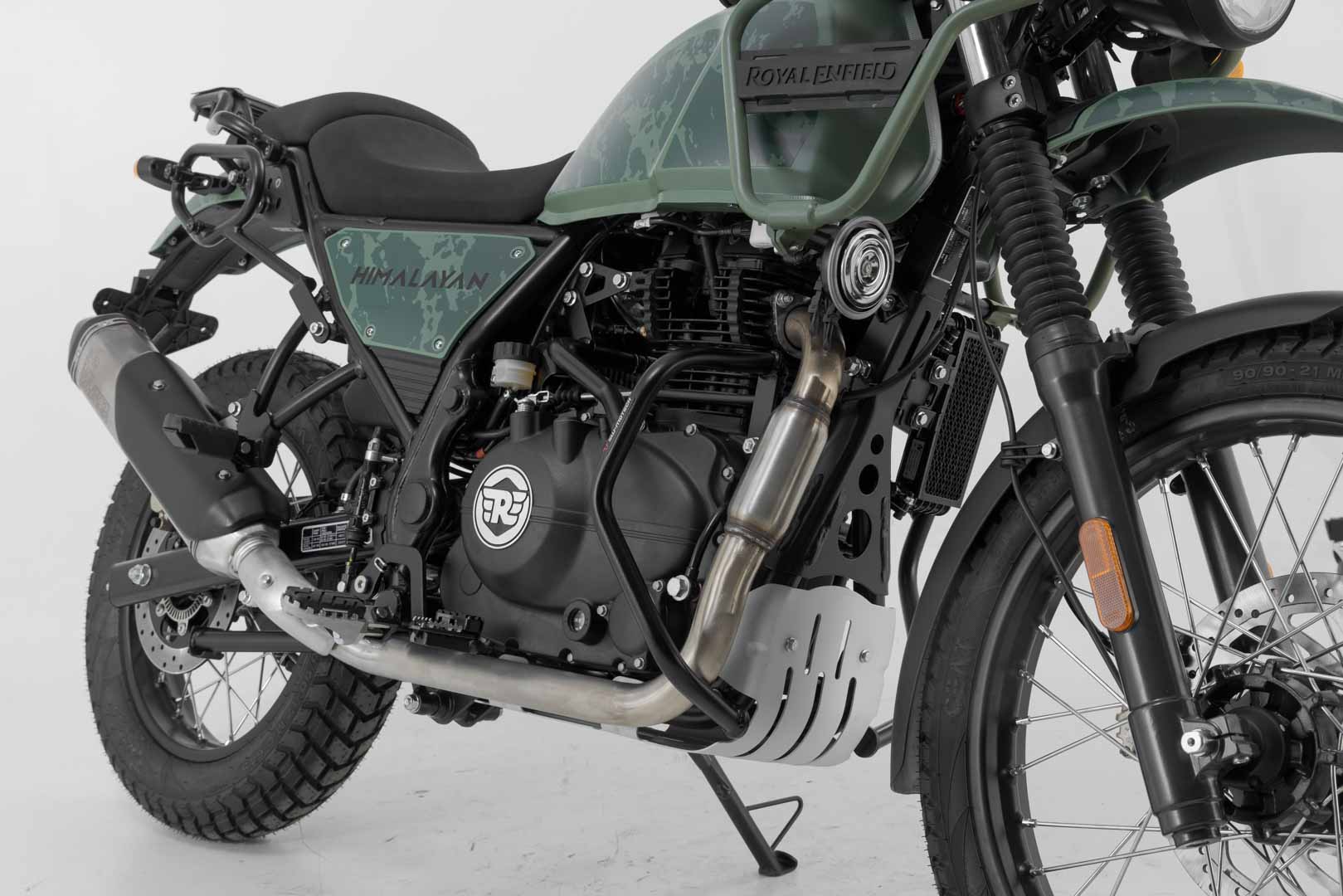 SW-MOTECH Protecciones laterales de motor Negro. Royal Enfield Himalayan (18-).