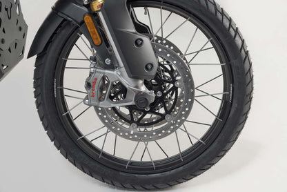 SW-MOTECH Kit de topes anticaidas para el eje trasero Negro. Modelos Suzuki Honda Triumph.