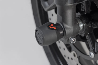 SW-MOTECH Kit de topes anticaidas para el eje delantero Negro. Yamaha MT-09/SP XSR900 XT1200Z.