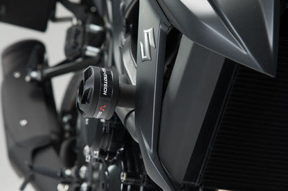 SW-MOTECH Kit de topes anticaidas Negro. Yamaha MT-03 (16-)/Suzuki GSX-S750 (17-).