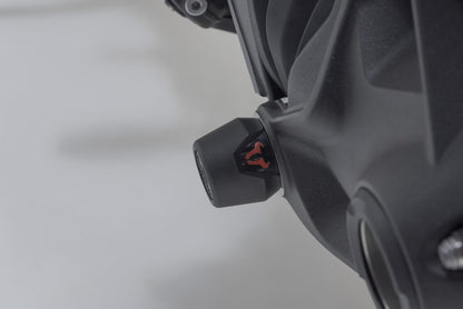 SW-MOTECH Kits de topes anticaídas para el eje trasero Negro. Modelos BMW con monobasculante en la parte.