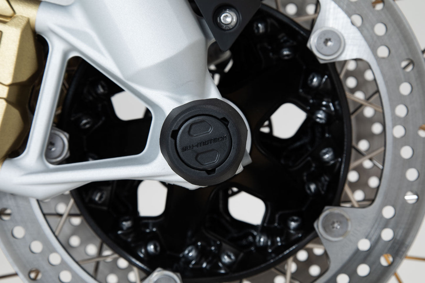 SW-MOTECH Kit de topes anticaidas para el eje delantero Negro. BMW R 1200 GS / RT R 1250 GS / RT.