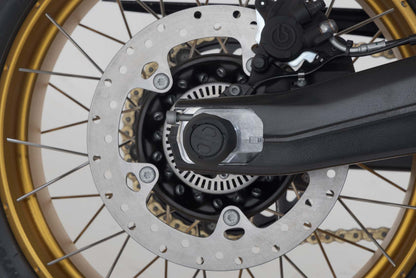 SW-MOTECH Kit de topes anticaidas para el eje trasero Negro. Modelos BMW Honda CBR1000RR-R.