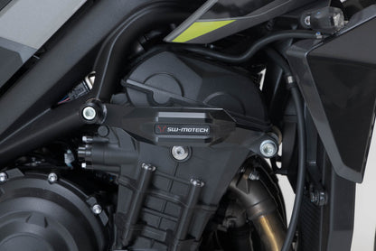 SW-MOTECH Kit de topes anticaidas Negro. Triumph Street Triple (12-) / Rx (15-).