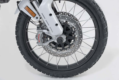 SW-MOTECH Kit de topes anticaidas para el eje delantero Negro. Modelos Ducati.