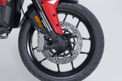 SW-MOTECH Kit de topes anticaidas para el eje delantero Negro. Ducati Multistrada V2 / V2 S (24-).